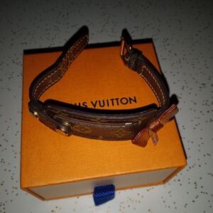 Louis Vuitton ID Monogram Leather Bracelet (NO BOX)